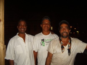 Michael Woods and the Mathieu Brothers on Treme Street in New Orleans on 8.22.07